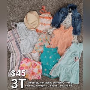 Girls 3T Summer lot